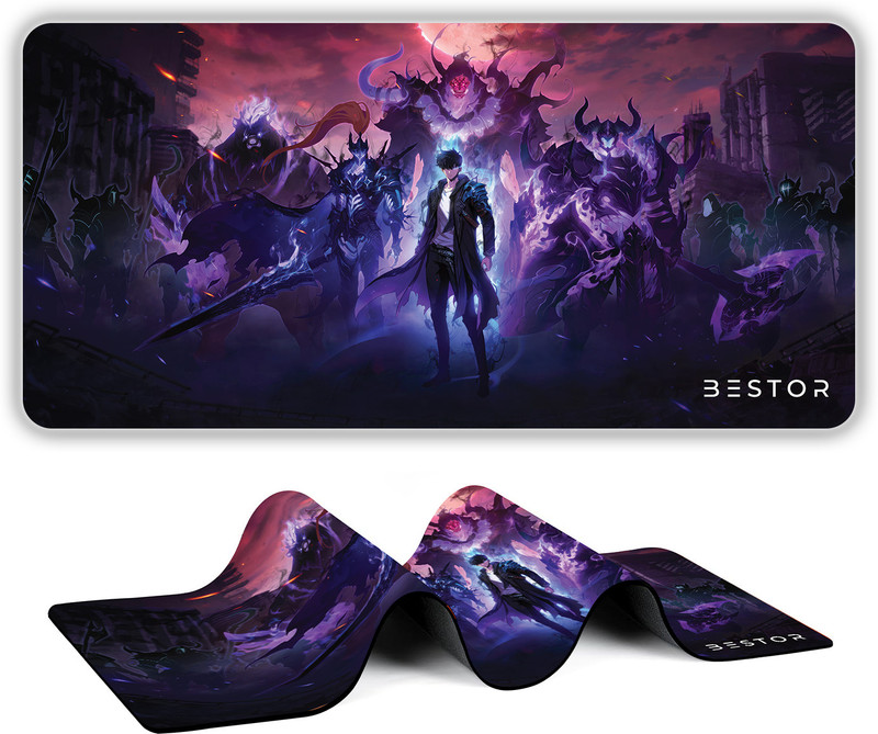 Bestor Goku Mouse pad with Precise Cut Edges 60cmx34cm Non Slip Base Mousepad(Multicolor)