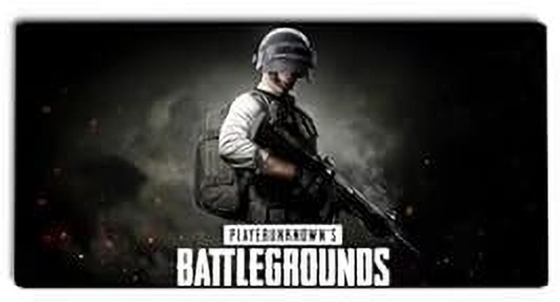 Gifting Domus Anime PUBG Large Mouse Pad Desk Mat with 10 Free PUBG Vinyl Stickers, Laptop, PC Non Slip Base Mousepad(Black)