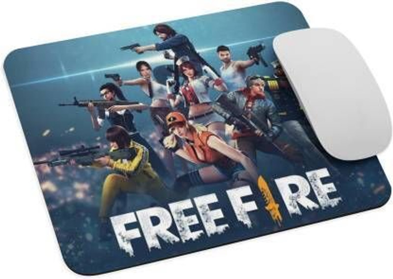 free fire tees ff-logo-mouse-pad Non Slip Base Mousepad(Black)