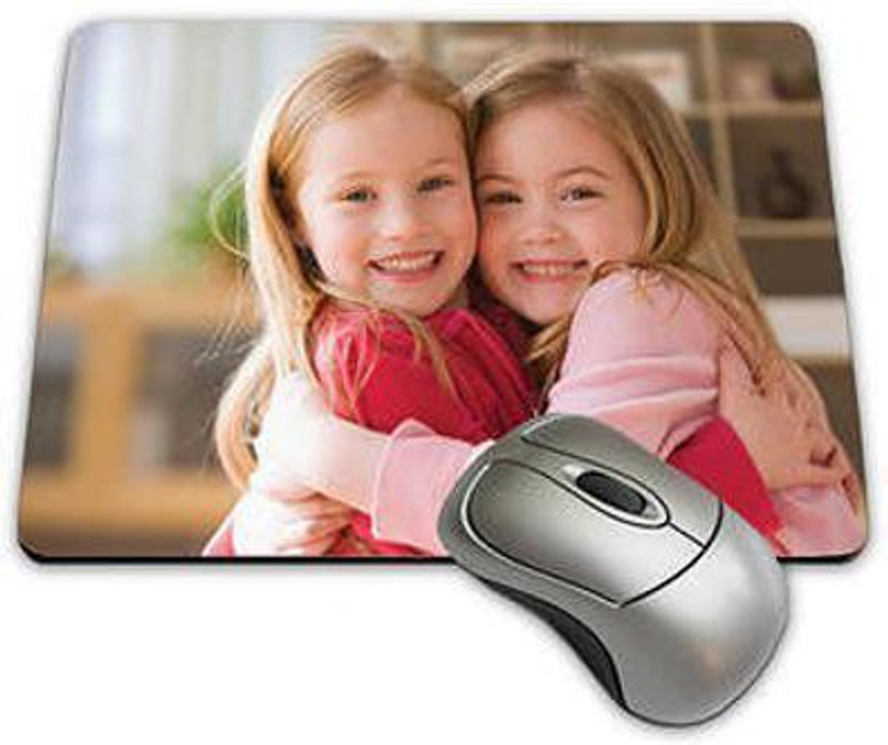 beautric Personalized Photo text and your design print mouse pad Non Slip Base Mousepad(White, Black)