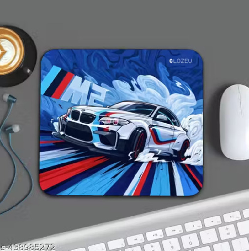GEEDEC BMW Gaming Mousepads , Premium Quality Non Slip Base Mousepad(Blue)
