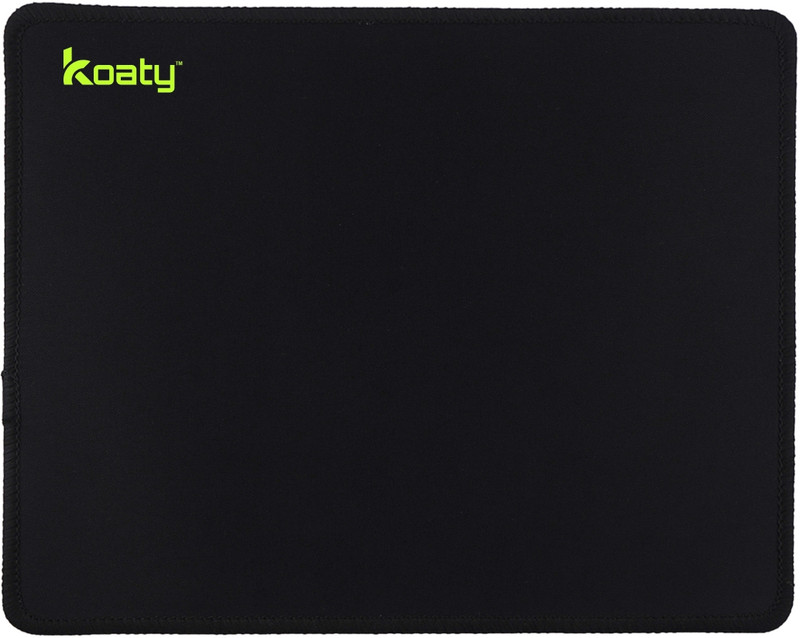Koaty Ultra-Smooth Medium Size Durable Stitched Edges, Non-Slip Rubber Base 260x210mm Non Slip Base Mousepad(Black1)