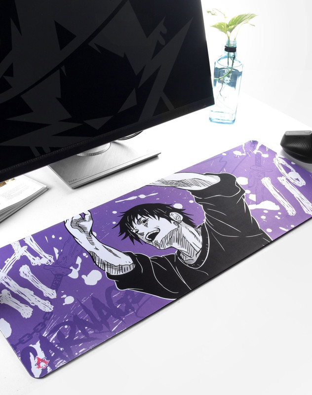 ComicSense Jujutsu Kaisen Anime Desk Mat Extra Large (800mm x 300mm x 3mm) Toji Printed Non Slip Base Mousepad(Multicolor)