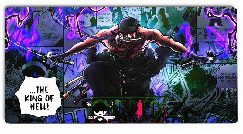 Gifting Domus Anime Mouse Pad Large - One Piece King of Hell Non Slip Base Mousepad(Multicolor)