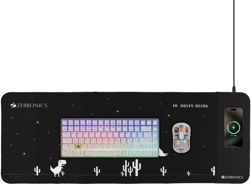 ZEBRONICS Zeb - Blaze-C Non Slip Base Mousepad(Black)