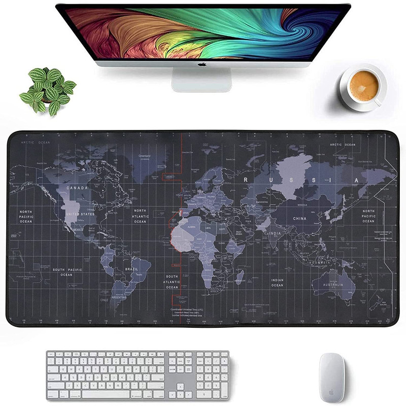 WAKTORO Gaming Mouse Pad with Non-Slip Rubber Base ( 80*30cm) Non Slip Base Mousepad(Multicolor)