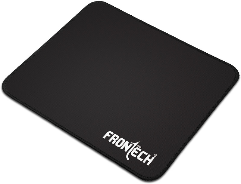Frontech Premium Computer Mouse Pad – 260mm x 210mm x 3mm | Micro-Textured Surface | Non Slip Base Mousepad(Black)