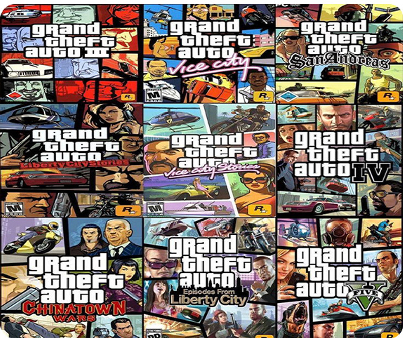 GS STUDIO GTA V Super Gaming, GTA Biker,D-3,Anti-Slip ,Smooth (9 inch x 7 inch) Non Slip Base Mousepad(Multi&3)