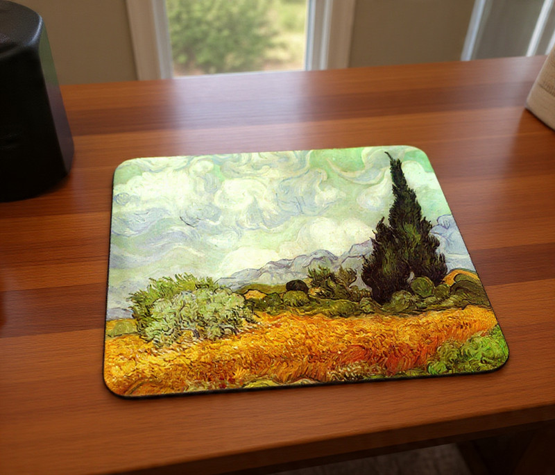 Printastichub antique painting 1 Non Slip Base Mousepad(Multicolor)