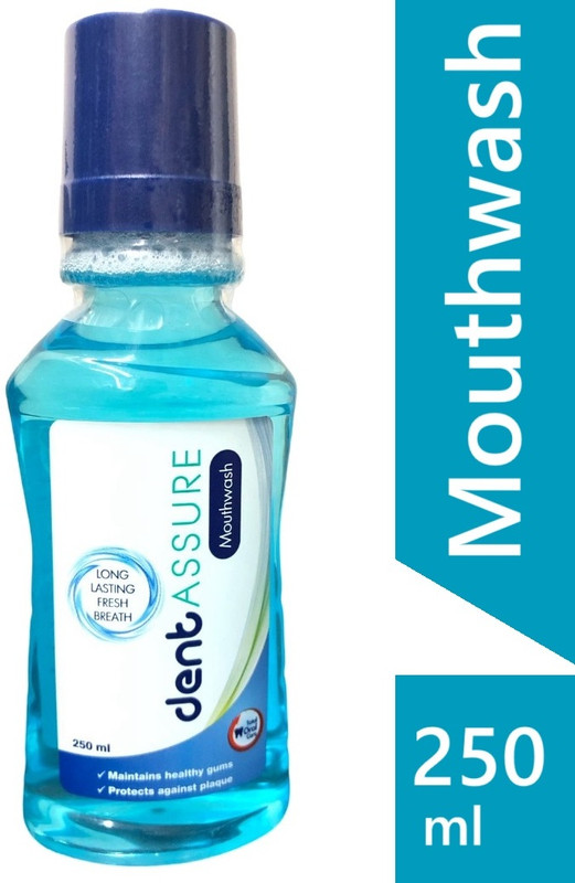 DENTASSURE Mouthwash provides long lasting fresh breath with the entire mouth - Mint(250 ml)