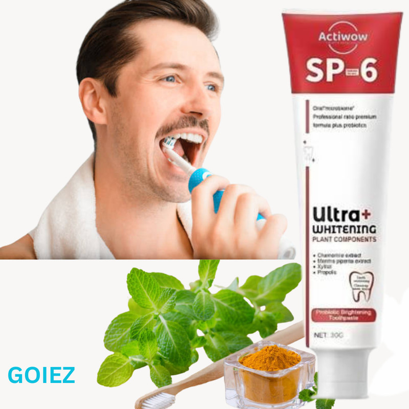 GOIEZ Sp-6 Whitening Toothpaste – Removes Tobacco Stains And Freshens Breath. - Apple(30 g)