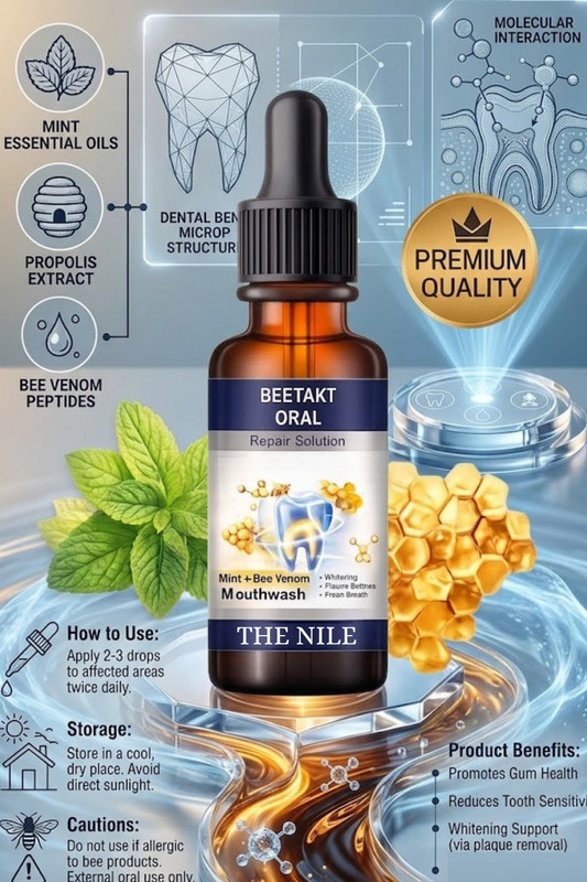 The Nile Beetakt Fresh Mouth Liquid for Oral Protection - MINT(30 ml)