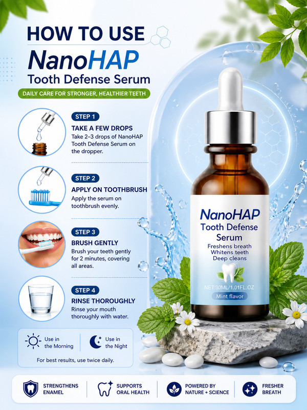 Bejoy Tooth Repair & Protection Serum with NanoHAP & Natural Herbal Extracts - Mint(30 ml)