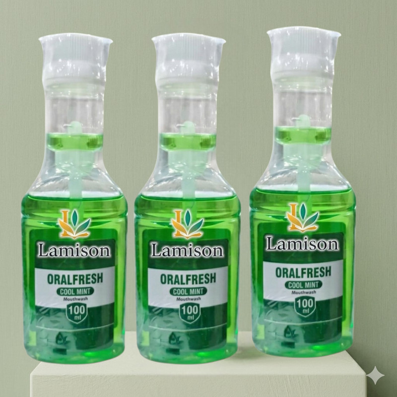 LAMISON Oral Fresh Cool Mint Mouth-Wash For Good fregnence to mouth Each 100ml Pack Of 2 - COOL MINT(200 ml)