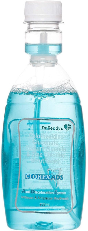 Clohex Ads mouthwash for, mint flavour anti discoloration system mouthwash 200ml, 3pcs. - mints(600 ml)