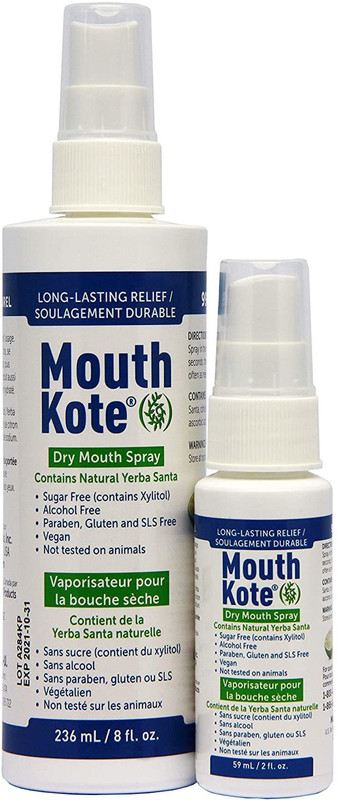 MouthKote Oral Moisturizer with Yerba Santa Dry Mouth Spray, 2 Fluid Ounce - Lemon(236 ml)