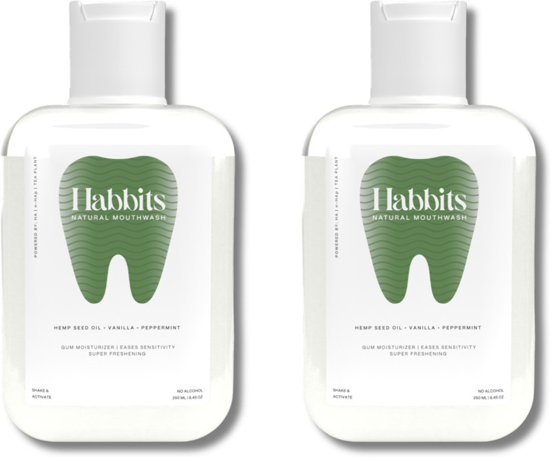 Habbits Sensitivity Relief Vanilla & Peppermint Natural Mouthwash |(500 ml)