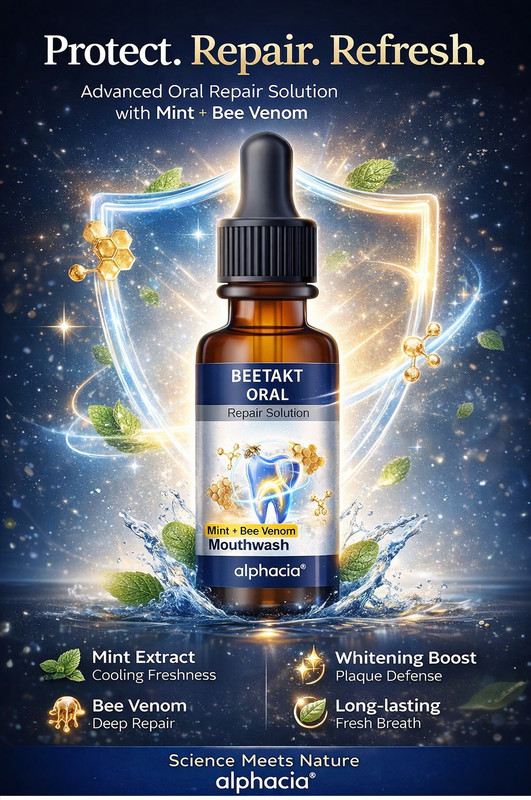 Alphacia Beetakt Oral Repair Solution with Mint & Bee Venom Fresh Care - Mint Fresh breath & cooling feel(30 ml)