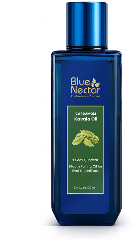 Blue Nectar Cinnamon Pulling Oil | Ayurvedic Mouthwash for Bad Breath, Gum & Oral Care - Cinnamon(100 ml)