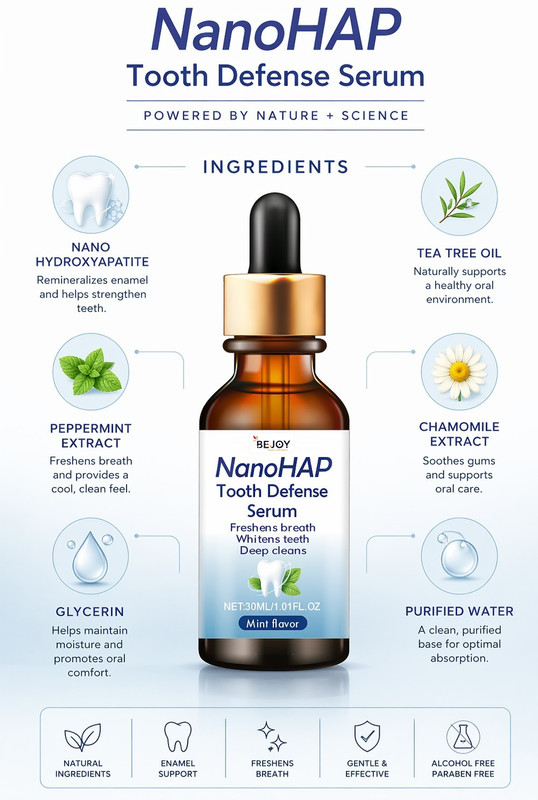 Bejoy NanoHAP Mint Tooth Serum for Healthy Teeth & Fresh Breath - Mint(30 ml)
