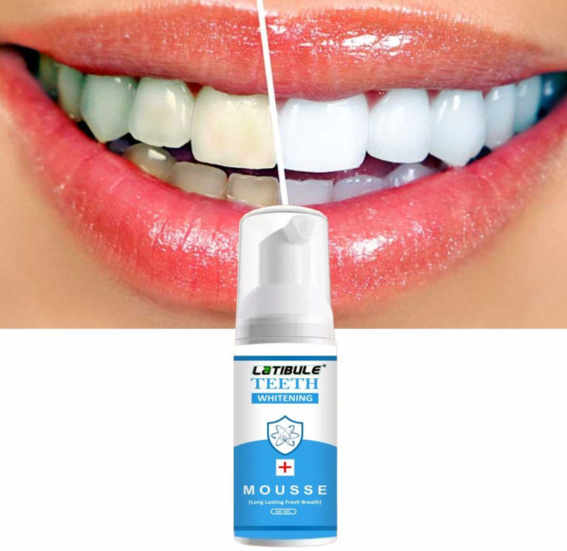 Latibule Advanced Teeth Whitening Mousse - Professional Oral Hygiene Foam - Mint(60 ml)