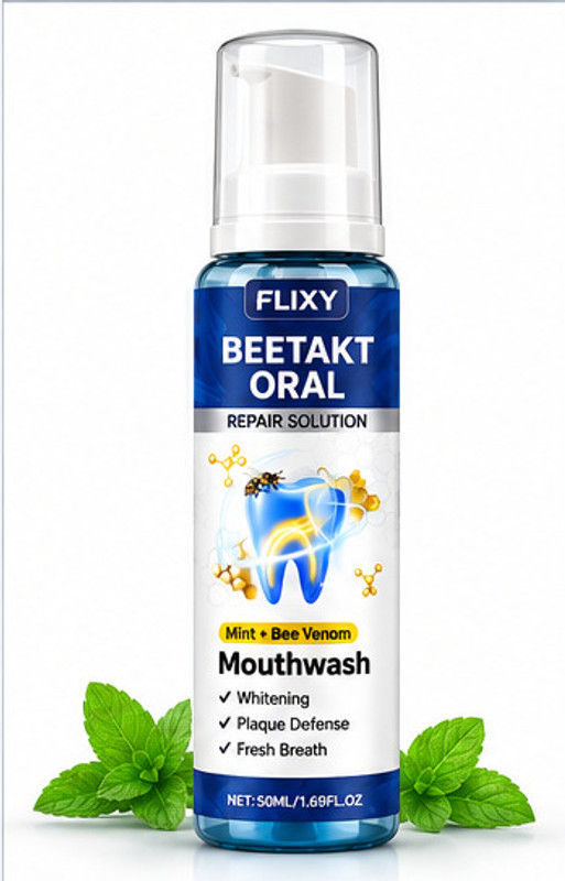 FLIXY Beetakt Oral Repair Mouthwash - Mint(50 ml)