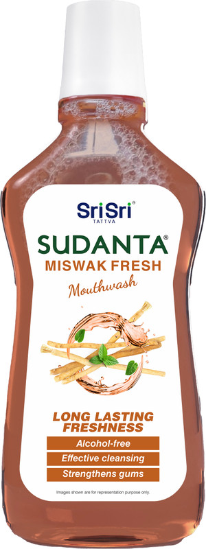 Sri Sri Tattva Sudanta Miswak Fresh Mouthwash for Oral Hygiene & Fresh Breath - Miswak(250 ml)