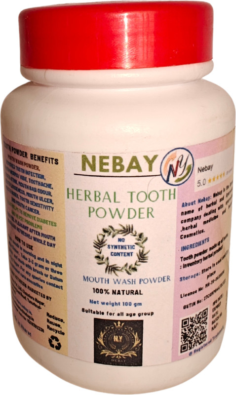 Nebay Tooth Powder & Mouth Wash Pawder - natural(100 g)