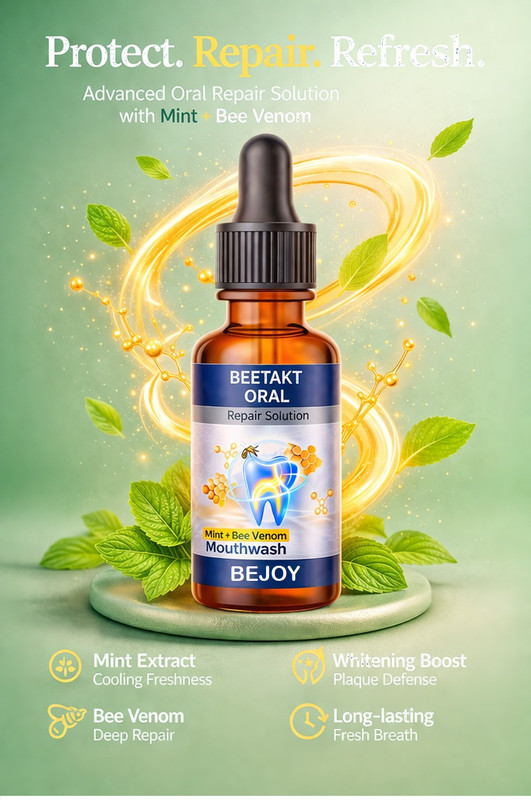Bejoy Natural Oral Hygiene Solution - Teeth Whitening & Defense - Menthol(30 ml)