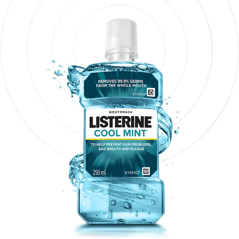 LISTERINE Cool Mint Mouth Wash 250ml - Mint(250 ml)