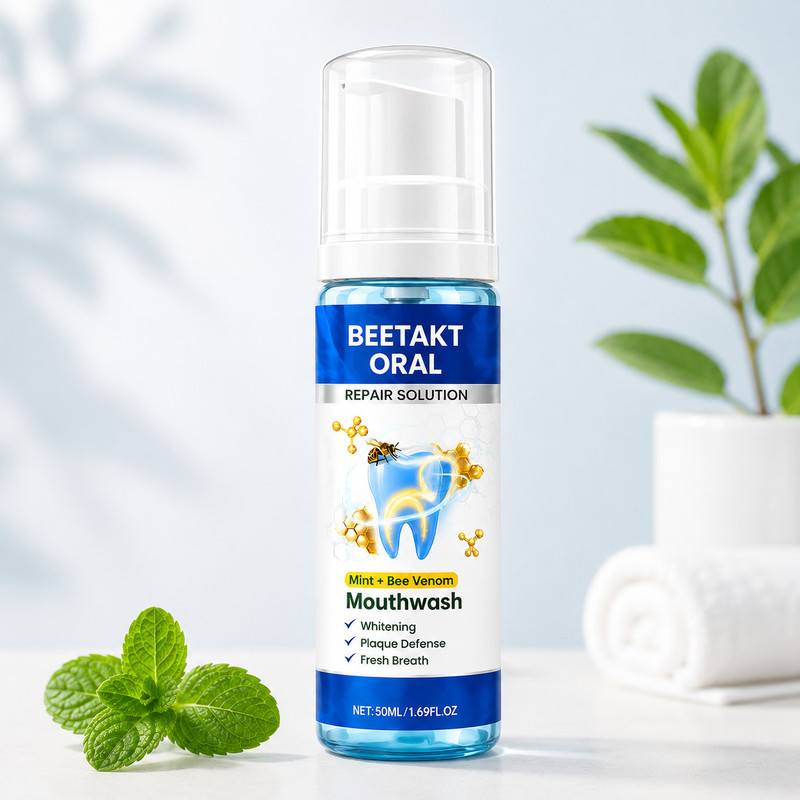 FLIXY Beetakt Oral Repair Solution Mouthwash with Mint & Honey - Mint(50 ml)