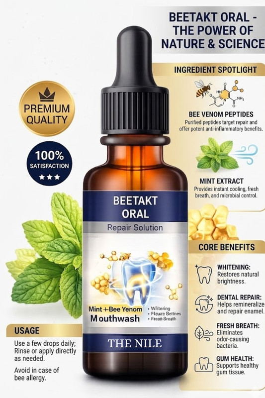 The Nile Beetakt Mouth Care Drops for Fresh Breath Support - MINT(30 ml)