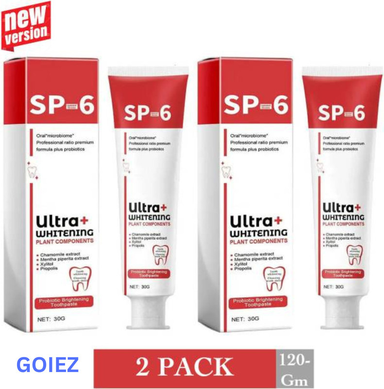GOIEZ Sp-6 Clove & Mint Toothpaste – Fights Bacteria And Freshens Breath (pack Of 2). - APPLE(60 g)