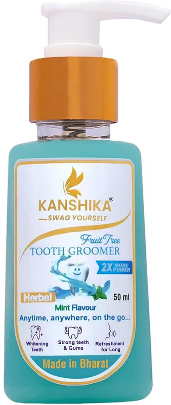 Kanshika Herbal Toothpaste Cum Groomer & Mouthwash - Mint(50 ml)