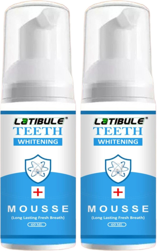 Latibule Teeth Whitening Mousse – Deep Cleaning Foam, Fresh Breath & Instant Brightening - Cooling Mint(120 ml)