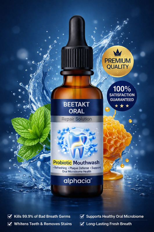 Alphacia Beetakt Mouthwash for Fresh Breath & Healthy Oral Care - Mint Fresh breath & cooling feel(30 ml)