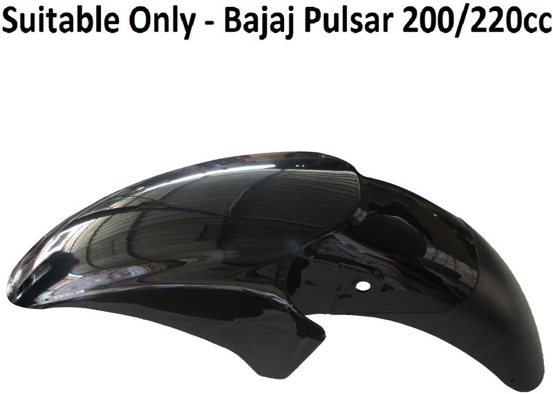 SS Traders Front Mud Guard For Bajaj Pulsar 220F NA(Black)