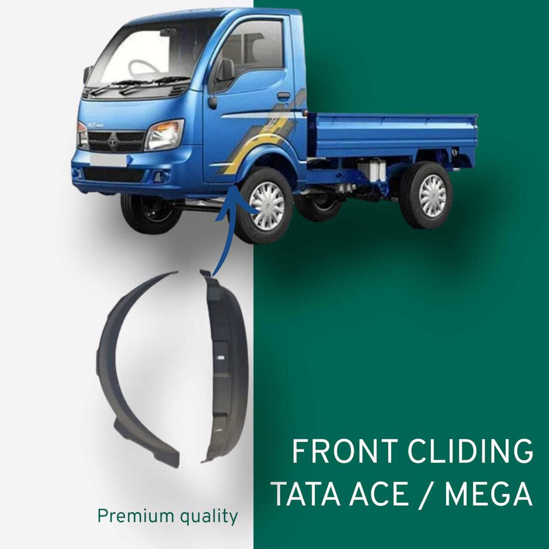 shivam shubham Front Mud Guard For Tata NA 2018(Black)