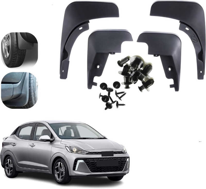 KYLO Mud Flap For HYUNDAI Aura E Petrol NA(Black)