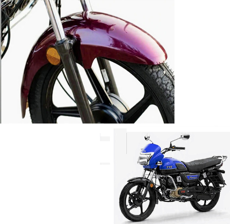 SS Traders Front Mud Guard For TVS Radeon NA(Purple)