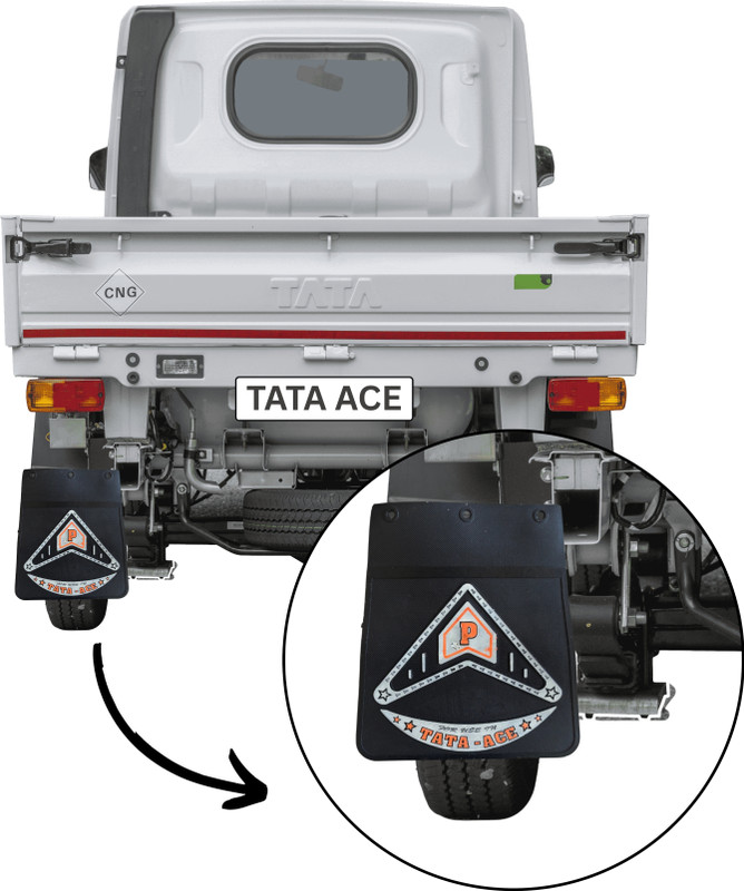 Omer & Co Mud Flap For Tata 1 Series NA(Black)