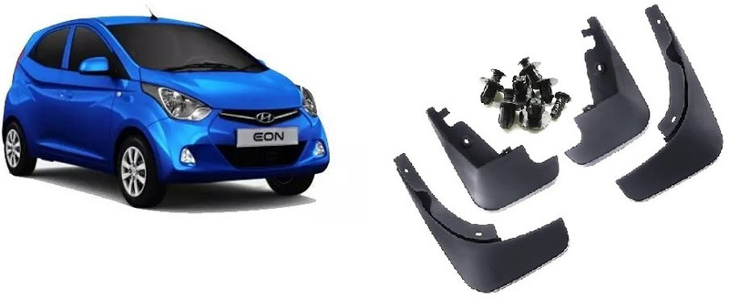 Uneestore Rear Mud Guard, Front Mud Guard For Hyundai EON Magna Plus NA(Black)