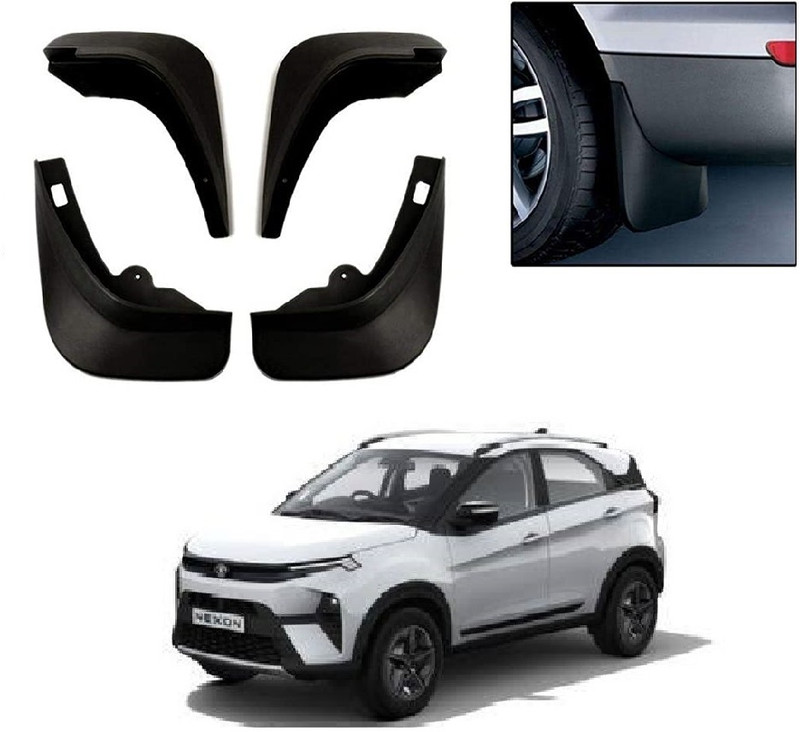 ROSHNEER ENTERPRISES Mud Flap For Tata Nexon 2023(Black)