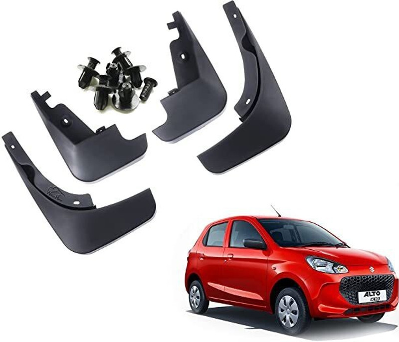WolkomHome Mud Flap, Front Mud Guard, Rear Mud Guard For Maruti Alto K10 NA(Black)