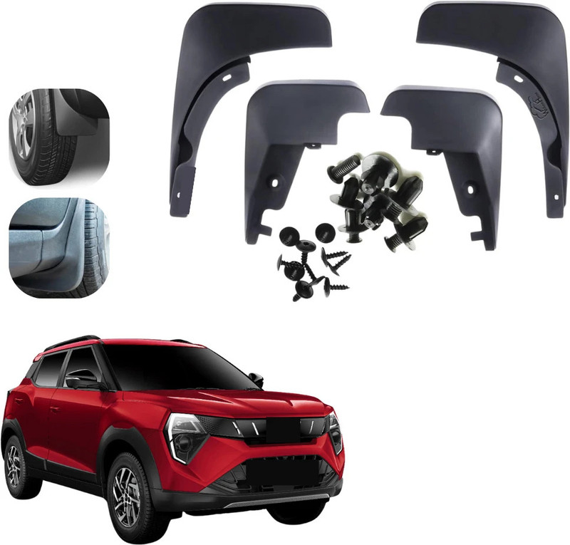 KYLO Mud Flap For MAHINDRA XUV 300 NA(Black)