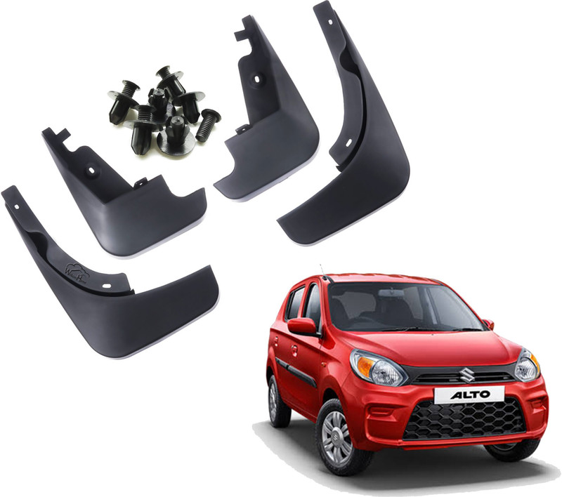 WolkomHome Mud Flap, Front Mud Guard, Rear Mud Guard For Maruti Alto 800 2019(Black)