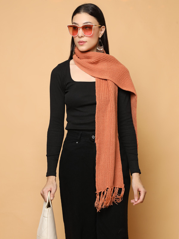 vesture Self Design Women Muffler