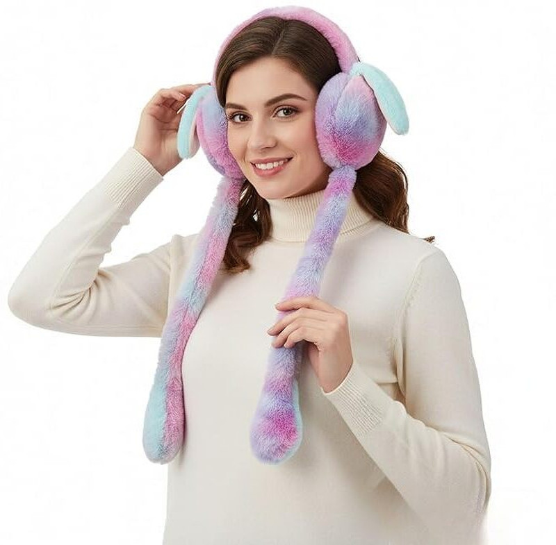 The Fitted Winter Ear Muffs | Soft Plush Foldable Ear Warmers for Kids, Girls and Women Ear Muff(Pack of 1)
