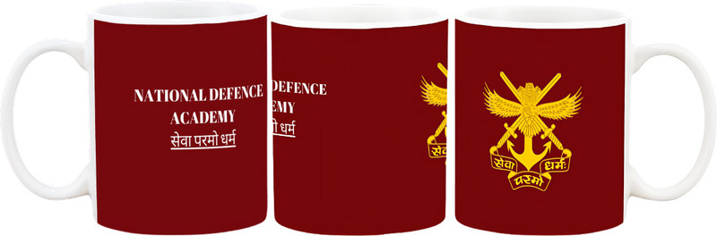 MITTRA National Defense Academy Theme Ceramic Coffee Mug(330 ml)