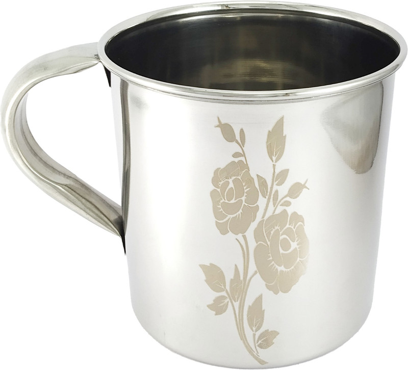 SAUBHAGYA Steel BATH MUG, Multipurpose Use MUG, Drinking Tea Coffee MUG- Large 1100ml Stainless Steel Bath Mug(1100 ml)
